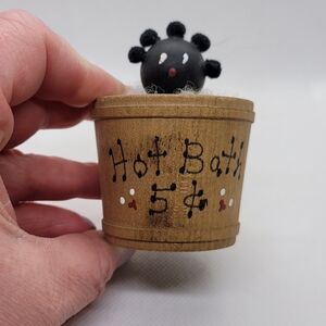 Folk art Hot Bath 5 cents